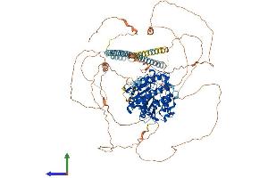 AlphaFold protein structure predicition of Human Recombinant HDAC9 Protein, UniprotID Q9UKV0