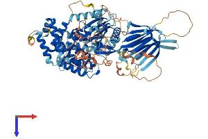 AlphaFold protein structure predicition of Human Recombinant PIK3R6 Protein, UniprotID Q5UE93