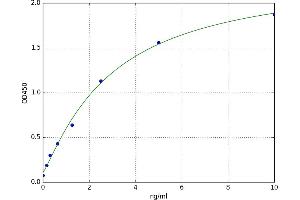A typical standard curve (GBA3 Kit ELISA)