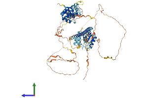 AlphaFold protein structure predicition of Human Recombinant TICAM1 Protein, UniprotID Q8IUC6