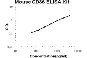 Mouse CD86/B7-2 Accusignal ELISA Kit Mouse CD86/B7-2 AccuSignal ELISA Kit standard curve. (CD86 Kit ELISA)