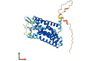 AlphaFold protein structure predicition of Human Recombinant HCAR1 Protein, UniprotID Q9BXC0