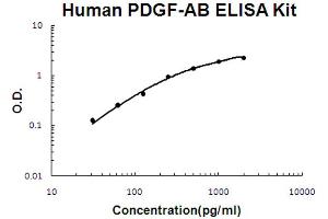 Human PDGF-AB Accusignal ELISA Kit Human PDGF-AB AccuSignal ELISA Kit standard curve. (PDGF-AB Heterodimer Kit ELISA)