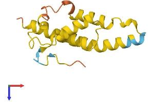 AlphaFold protein structure predicition of Mouse Recombinant Tor1aip2 Protein, UniprotID Q9ER81