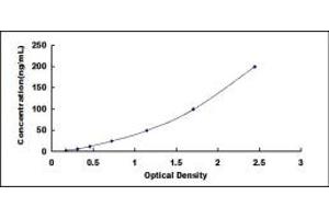 Typical standard curve (F13B Kit ELISA)