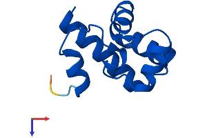 AlphaFold protein structure predicition of Human Recombinant BANF2 Protein, UniprotID Q9H503