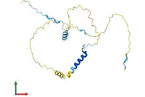 AlphaFold protein structure predicition of Human Recombinant PPP1R1B Protein, UniprotID Q9UD71