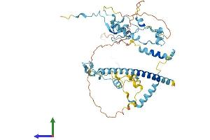 AlphaFold protein structure predicition of Human Recombinant LTV1 Protein, UniprotID Q96GA3