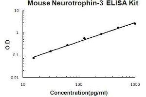 Mouse Neurotrophin-3 PicoKine ELISA Kit standard curve
