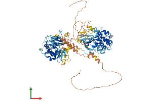AlphaFold protein structure predicition of Human Recombinant RPS6KA5 Protein, UniprotID O75582