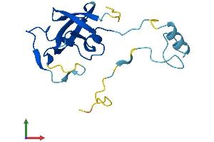 AlphaFold protein structure predicition of Human Recombinant ERVK-19 Protein, UniprotID P63120