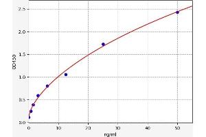 Typical standard curve