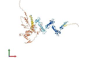 AlphaFold protein structure predicition of Human Recombinant ZNF529 Protein, UniprotID Q6P280