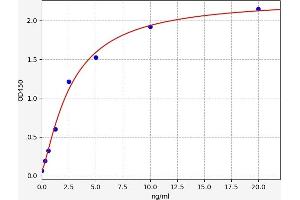 Typical standard curve (TOR2A Kit ELISA)