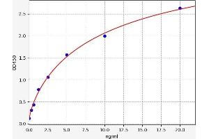 Typical standard curve (S100A13 Kit ELISA)