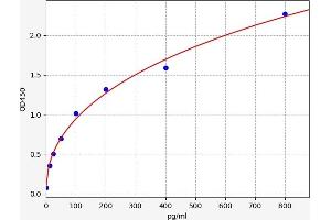 Typical standard curve (WNT1 Kit ELISA)