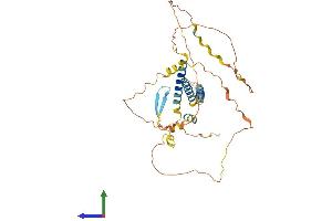 AlphaFold protein structure predicition of Human Recombinant IER5L Protein, UniprotID Q5T953