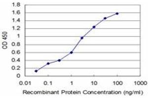 Detection limit for recombinant GST tagged NMI is approximately 0. (NMI anticorps  (AA 1-100))
