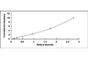 Typical standard curve (LMAN2 Kit ELISA)