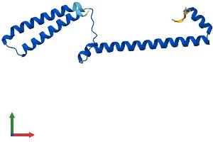 AlphaFold protein structure predicition of Human Recombinant MED10 Protein, UniprotID Q9BTT4
