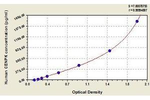 Typical standard curve (CENPK Kit ELISA)