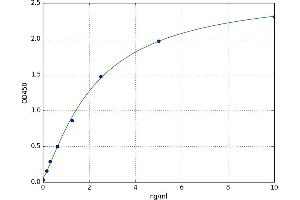A typical standard curve (COL14A1 Kit ELISA)