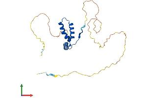 AlphaFold protein structure predicition of Mouse Recombinant Sox15 Protein, UniprotID P43267