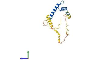 AlphaFold protein structure predicition of Human Recombinant ID1 Protein, UniprotID P41134