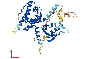 AlphaFold protein structure predicition of Human Recombinant GAS2 Protein, UniprotID O43903