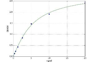 A typical standard curve