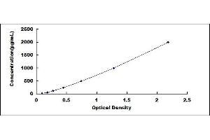 Typical standard curve (DCXR Kit ELISA)