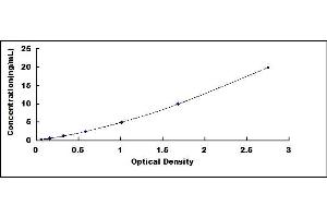 Typical standard curve (Fibrillin 1 Kit ELISA)