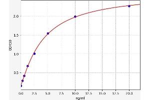Typical standard curve (GTF2A1 Kit ELISA)