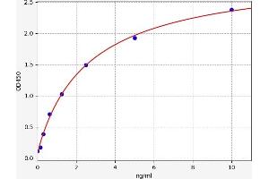 Typical standard curve (Retinoic Acid Receptor beta Kit ELISA)