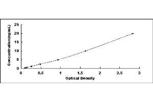 Typical standard curve (CD131 Kit ELISA)