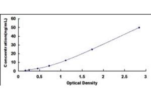 Typical standard curve (PRSS2 Kit ELISA)