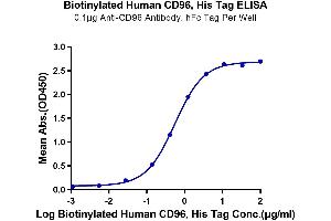 Immobilized Anti-CD96 Antibody, hFc Tag at 1 μg/mL (100 μL/well) on the plate.