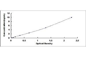 Typical standard curve