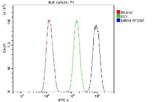 Flow Cytometry analysis of SiHa cells using anti-MBD4/MED1 antibody (ABIN7600185).
