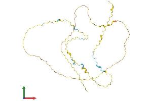 AlphaFold protein structure predicition of Mouse Recombinant Prr32 Protein, UniprotID A2AFE9