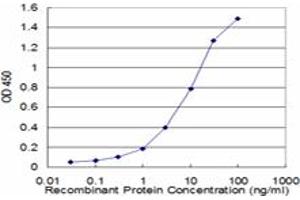 Detection limit for recombinant GST tagged BIN1 is approximately 0.