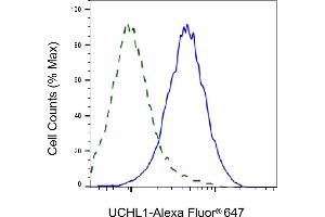 Validation of UCHL1 knockdown using flow cytometry.