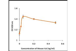 Activity Assay (AcA) image for Interleukin 6 (IL6) (Active) protein (ABIN5509357) (IL-6 Protéine)