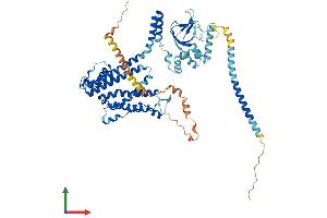 AlphaFold protein structure predicition of Mouse Recombinant Cnga3 Protein, UniprotID Q9JJZ8