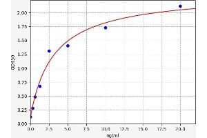 Typical standard curve (KCNA5 Kit ELISA)