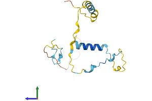 AlphaFold protein structure predicition of Mouse Recombinant Szrd1 Protein, UniprotID Q6NXN1