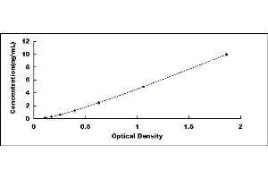 Typical standard curve