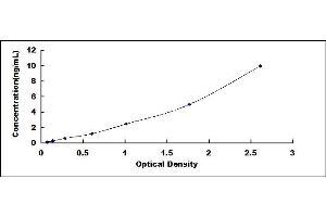 Typical standard curve (Caveolin 2 Kit ELISA)