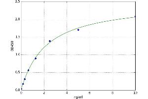 A typical standard curve (FLT4 Kit ELISA)