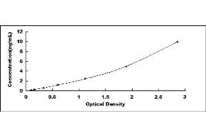 Typical standard curve (AMACR Kit ELISA)